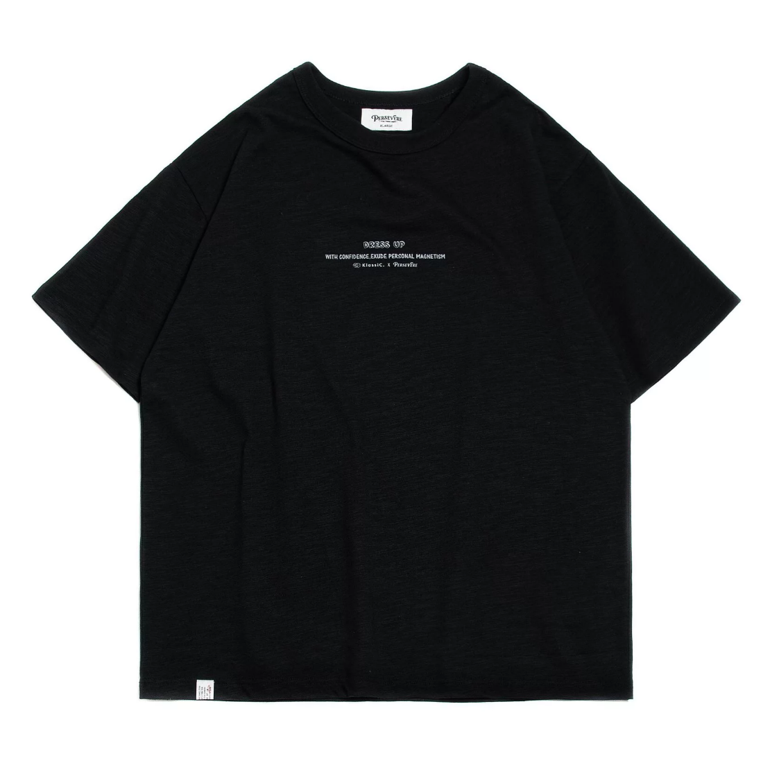 PERSEVERE x KlassiC. - DRESS UP T-SHIRT - BLACK FULL SIZE