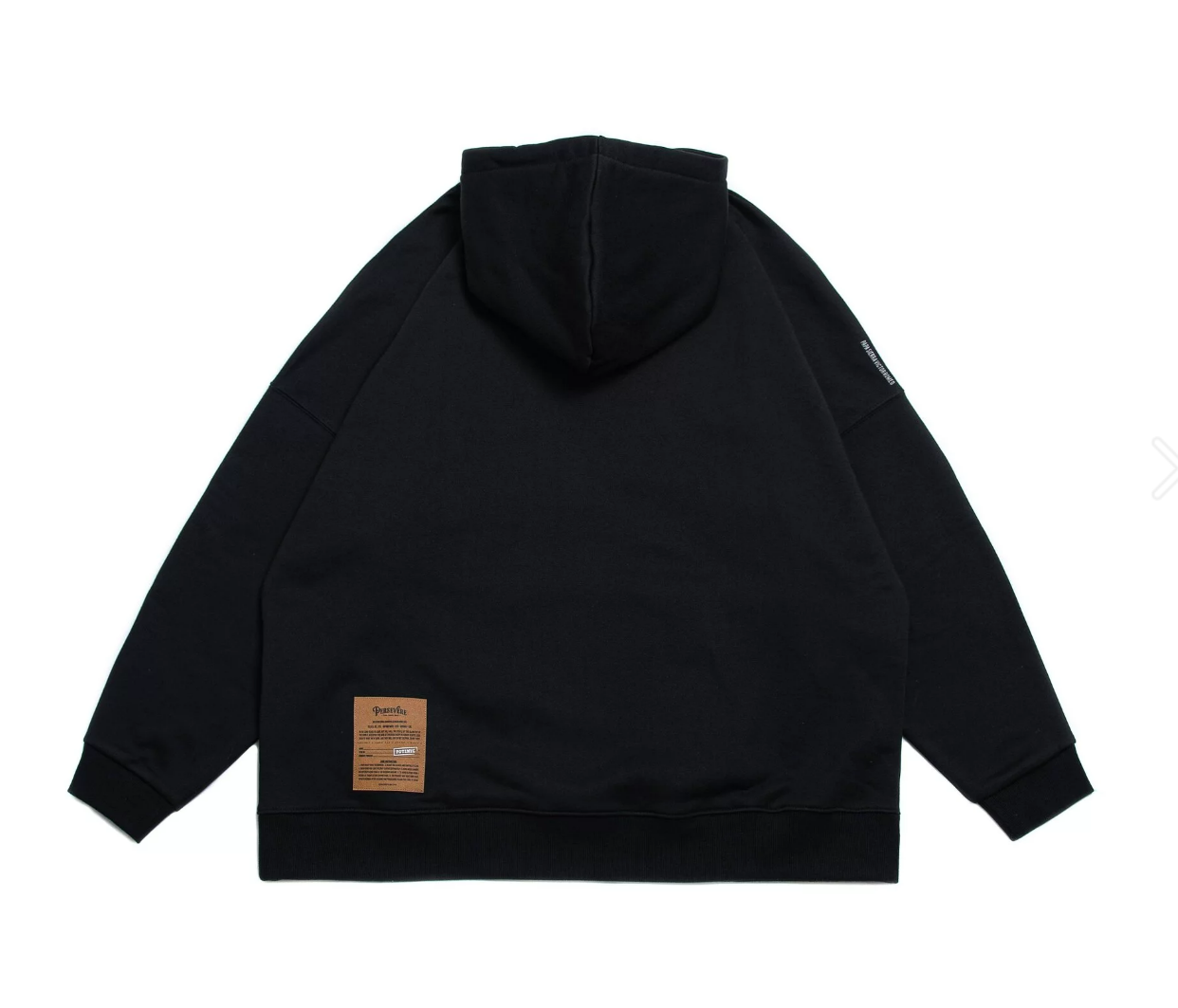 PERSEVERE IRSA. CLASSIC WASHED HOODIE - BLACK SIZE S