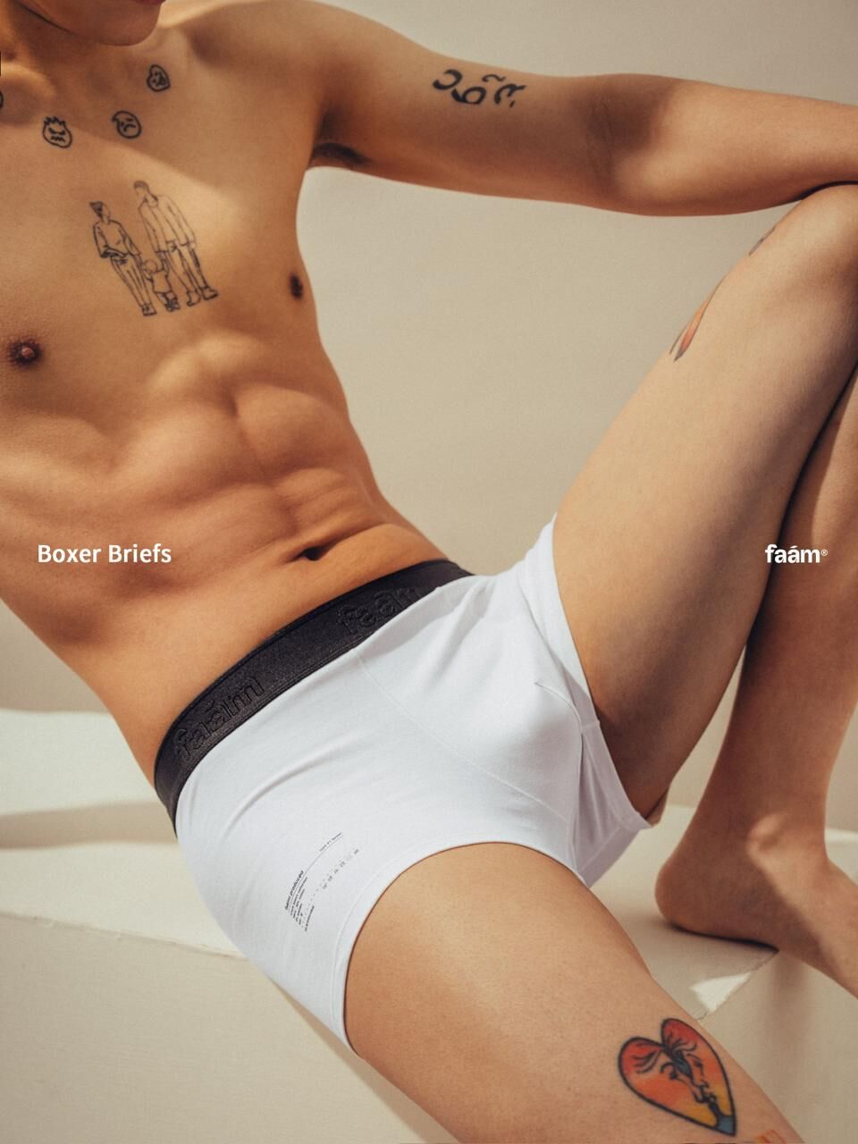 FAAM Simple Basics Cotton Boxer Briefs