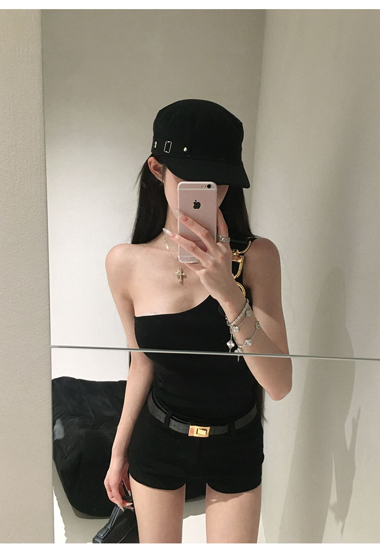 百搭神器 高腰包臀挺版短褲(附腰帶)