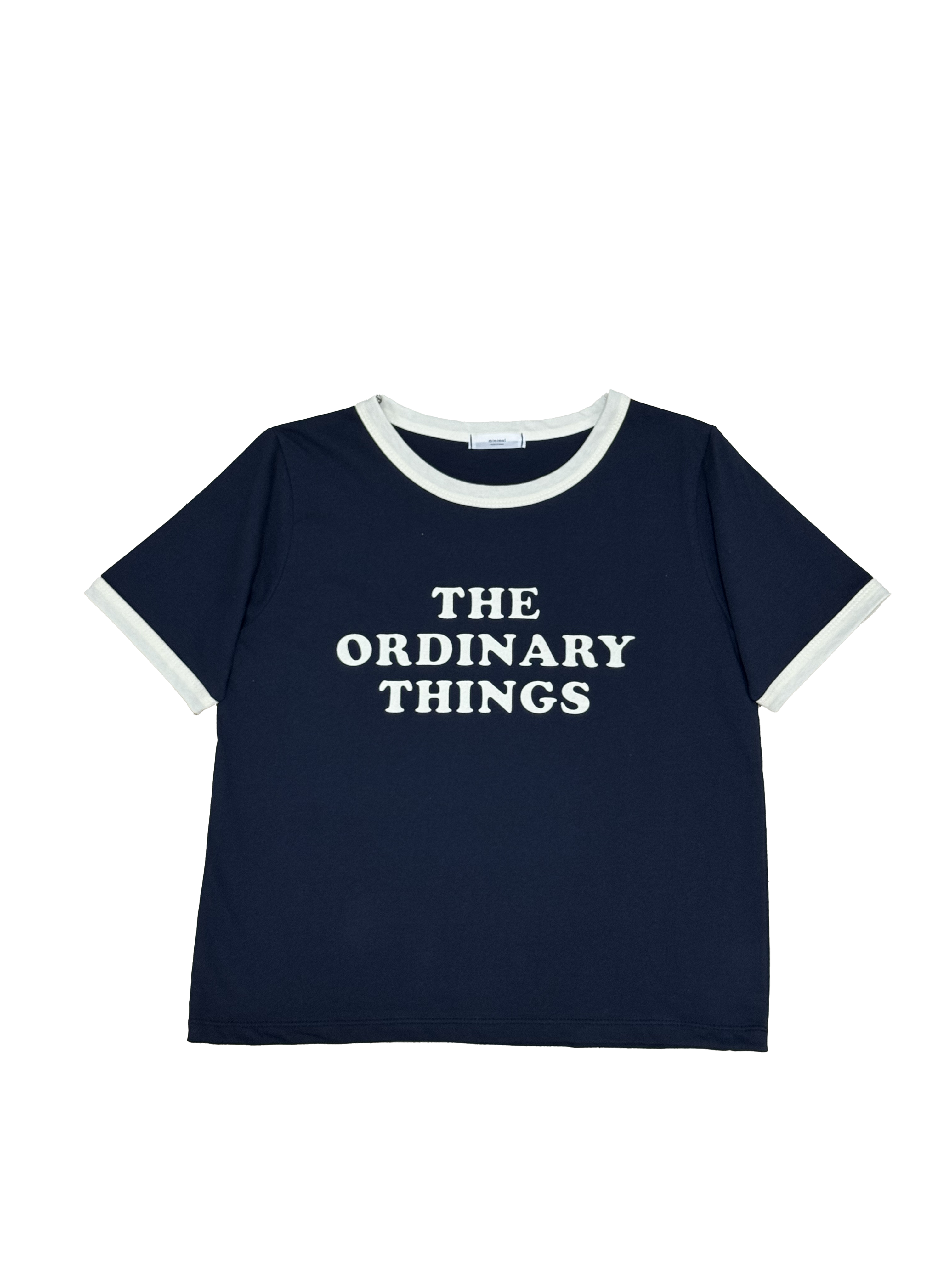 The Ordinary Things 拼色領tee