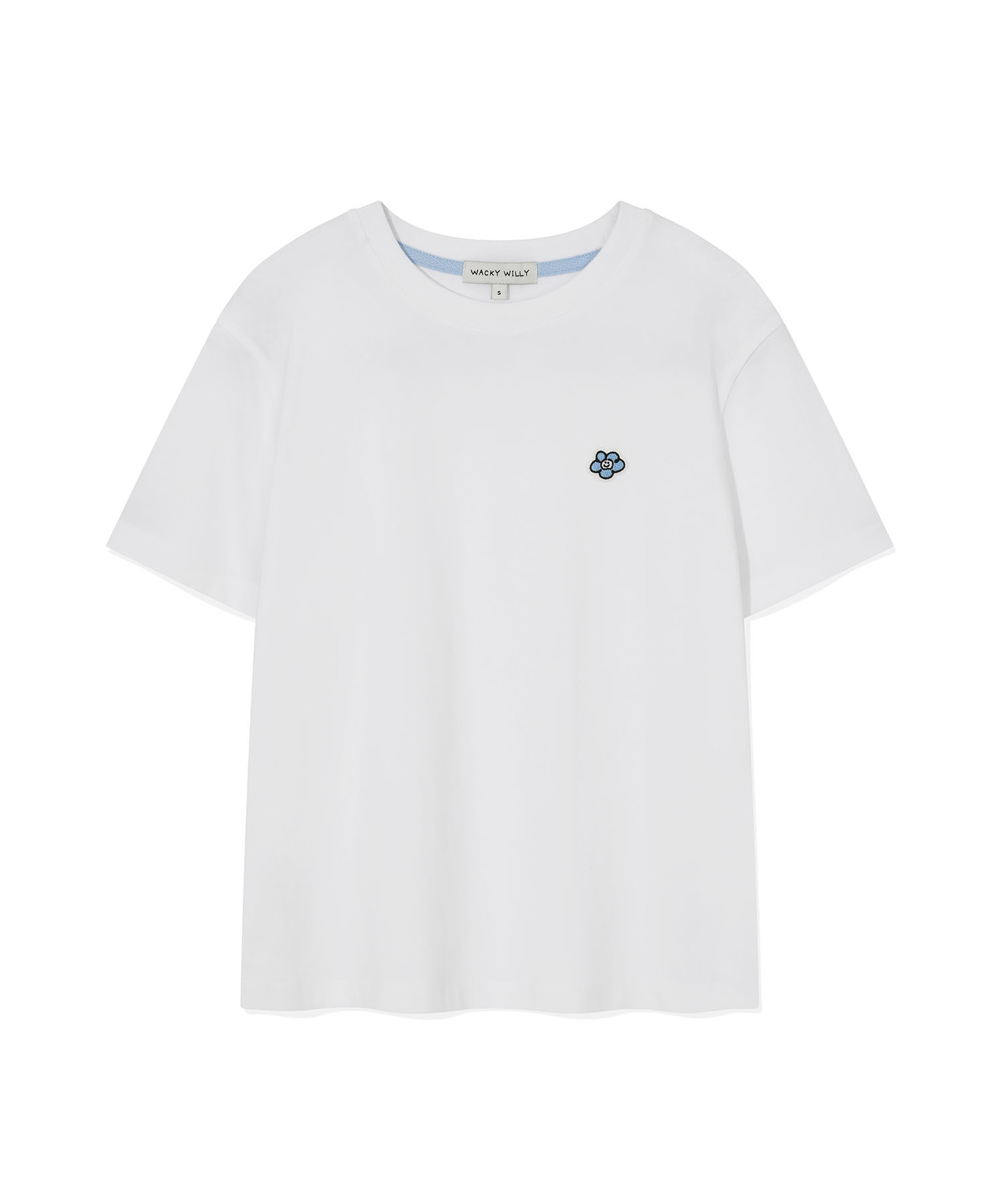 ★Wacky WiLLy★ Women's Lily Wafen Short Sleeve T-Shirt Whit ktown4u.com : [Wacky Willy] [25SS] Women's Lily Graphic Crop