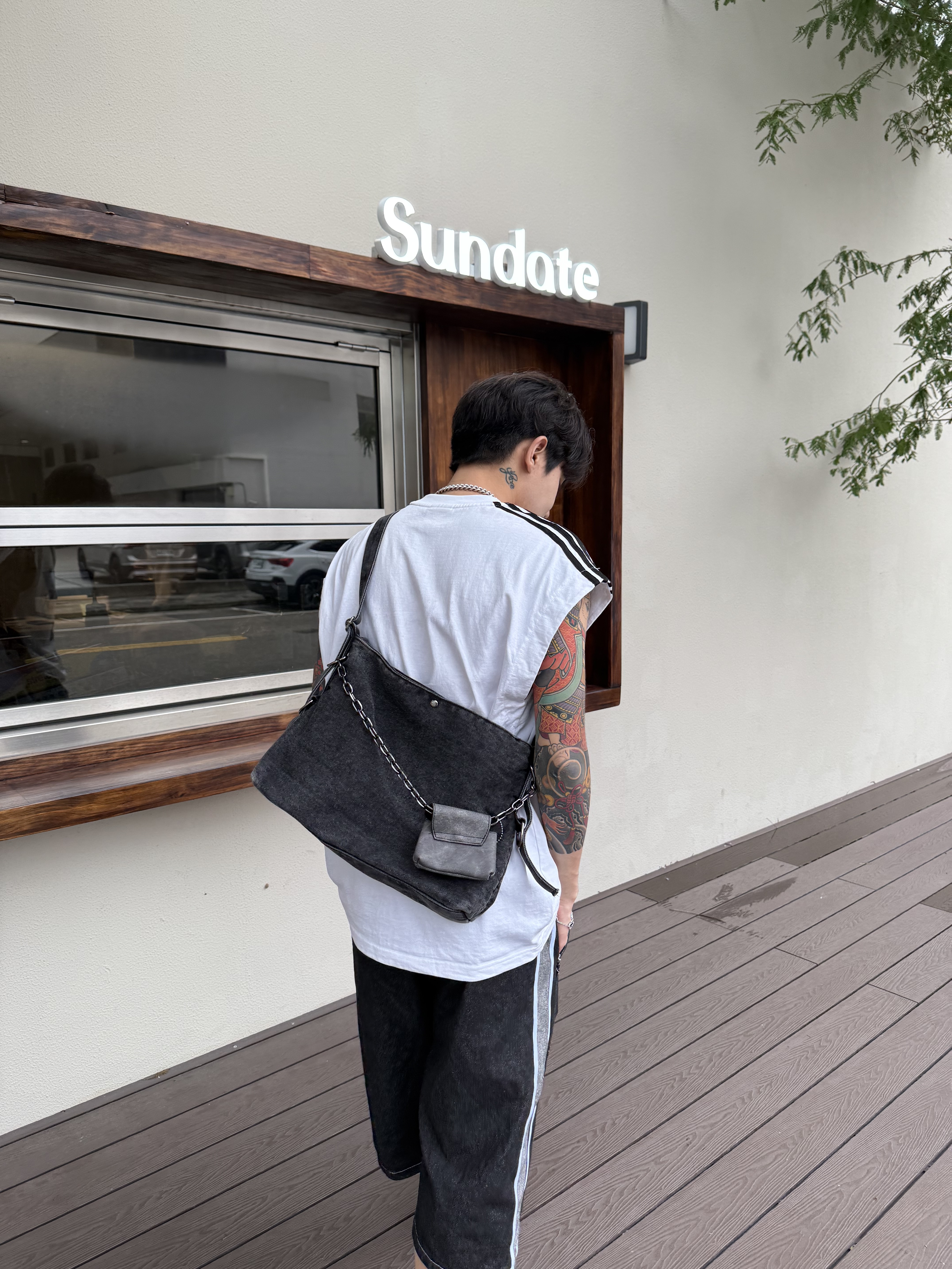 正韓來台🇰🇷 2Tone 韓系牛仔鍊條包