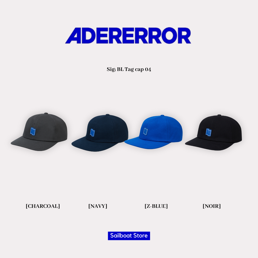 #預購 🇰🇷韓國 ADER ERROR SIG; BL TAG CAP 04 皮標平沿帽 老帽 帽子