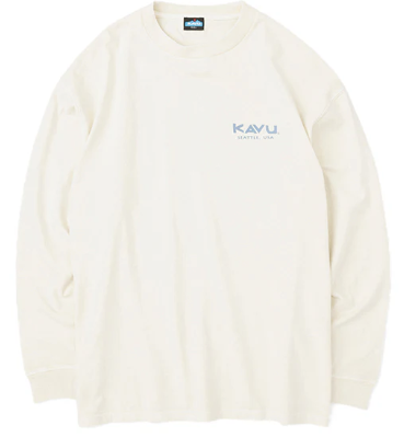KAVU 日版 Surf Logo LS Tee #19823015 ( 027 Ivory )