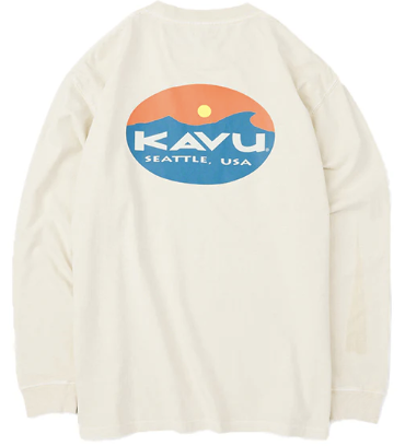 KAVU 日版 Surf Logo LS Tee #19823015 ( 027 Ivory )