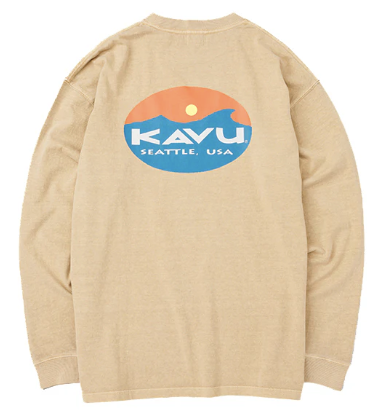KAVU 日版 Surf Logo LS Tee #19823015 ( 036 Mustard )