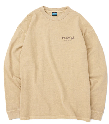 KAVU 日版 Surf Logo LS Tee #19823015 ( 036 Mustard )