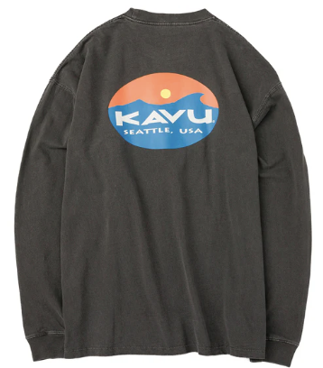 KAVU 日版 Surf Logo LS Tee #19823015 ( 001 Black )