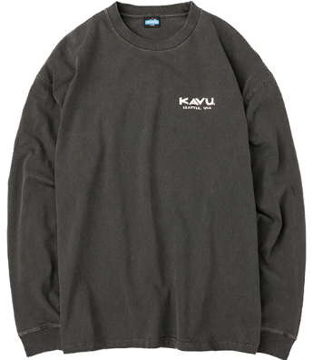 KAVU 日版 Surf Logo LS Tee #19823015 ( 001 Black )