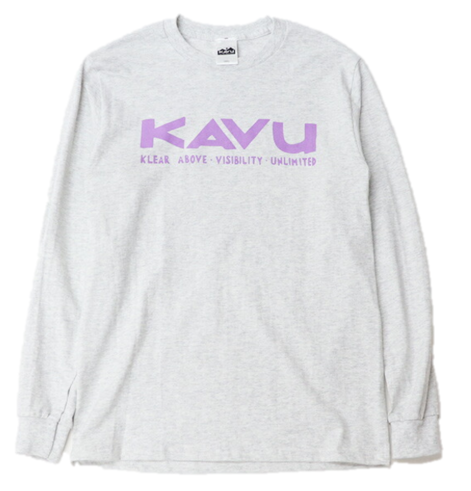 KAVU 日版 Simple Logo LS Tee #19823030 ( 023 Ash )