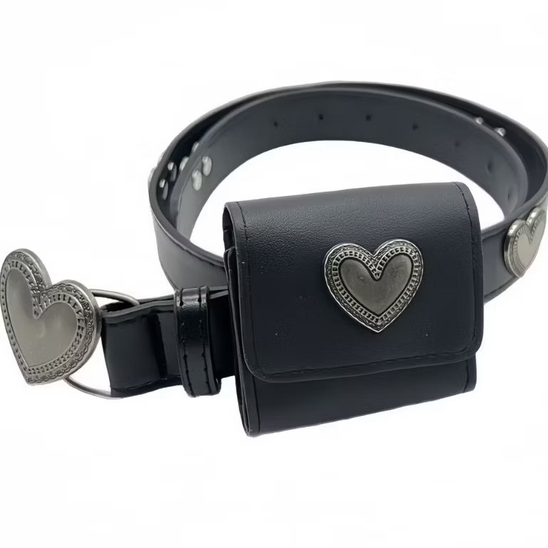 (GOAL) 愛心 附小包包 皮帶女生 Y2K