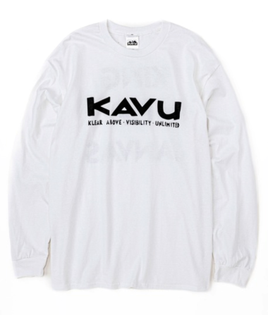 KAVU 日版 Simple Logo LS Tee #19823030 ( 010 White )