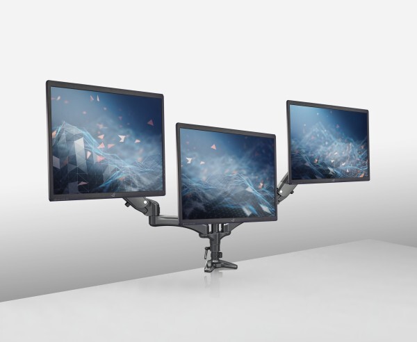 K&M 23878 Triple monitor mount