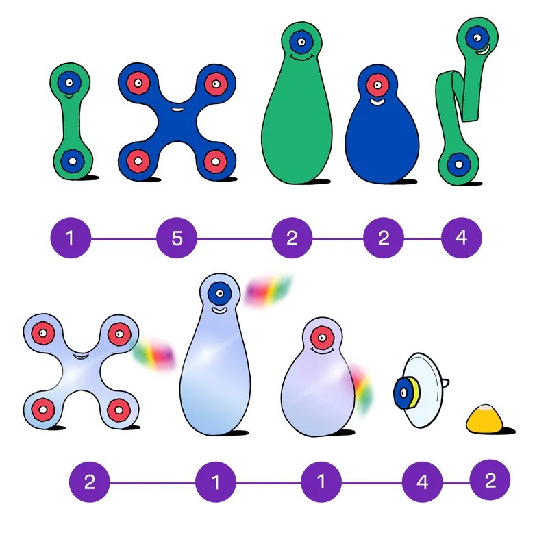 【Clixo 創樂多磁力片】窗戶吸盤組24片