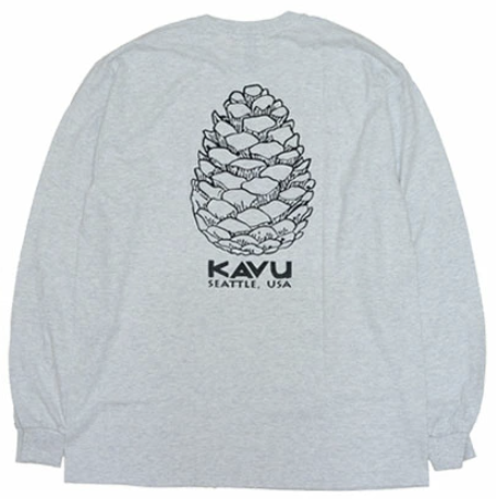 KAVU 日版 Japan Pinecone LS Tee #19823032 ( 023 Ash )