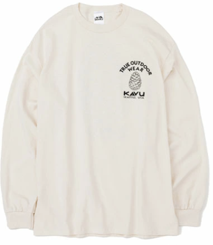 KAVU 日版 Japan Pinecone LS Tee #19823032 ( 017 Natural )