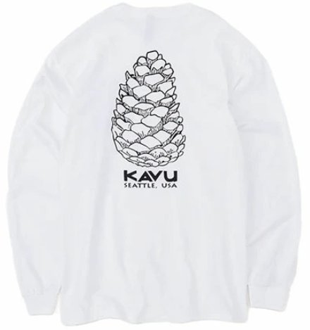 KAVU 日版 Japan Pinecone LS Tee #19823032 ( 010 White )