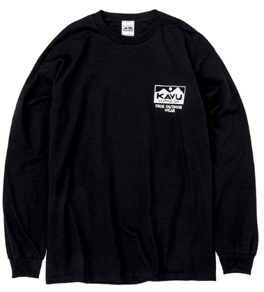KAVU 日版 True Logo LS Tee #19823029 ( 001 Black )