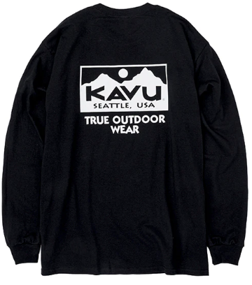 KAVU 日版 True Logo LS Tee #19823029 ( 001 Black )
