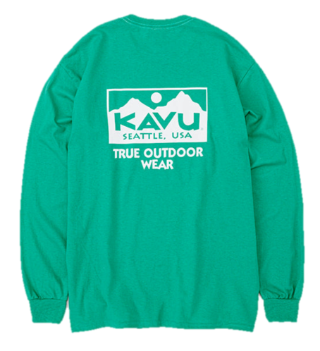 KAVU 日版 True Logo LS Tee #19823029 ( 038 Irish )