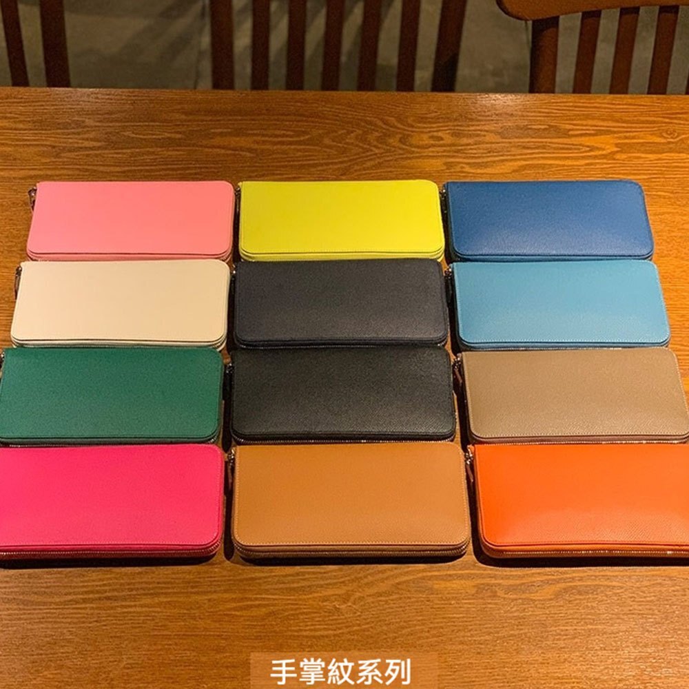 女錢包 手拿包 手機包 薄長夾 拉鍊錢包 大容量錢包 牛皮錢包 皮革錢包 真皮錢包 簡約錢包 生日禮物 送禮 117