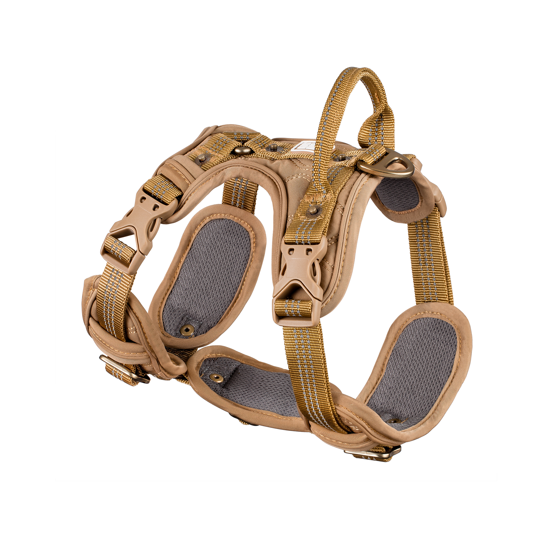 好好散步友善胸背帶 | 鉑金款 2.0 (沙)