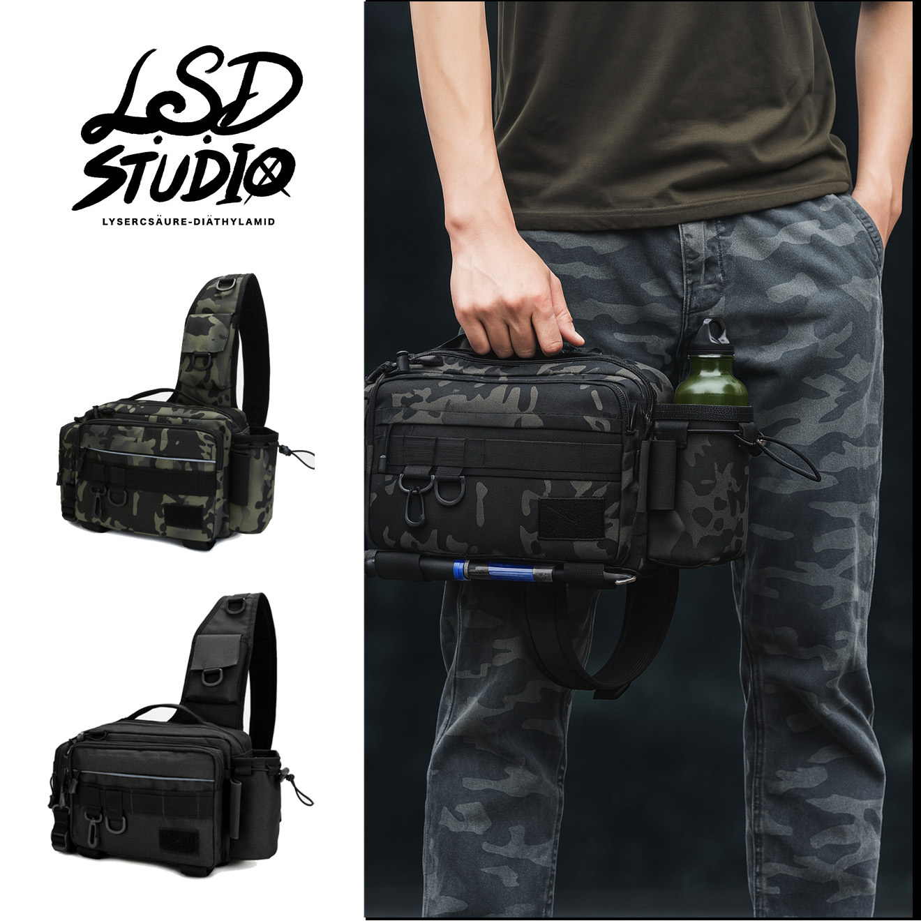 【BGYDH12】坦克系列RAVEN-路亞重磅單肩包