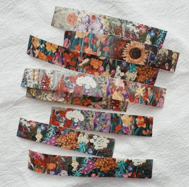 莫非是芝麻球．留戀花叢 2cm日本和紙膠帶 <整捲/分裝>