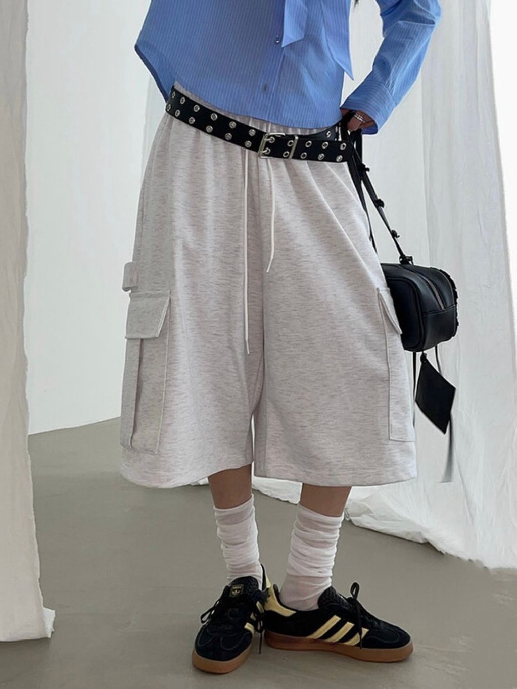 淨色工裝短褲 P3143