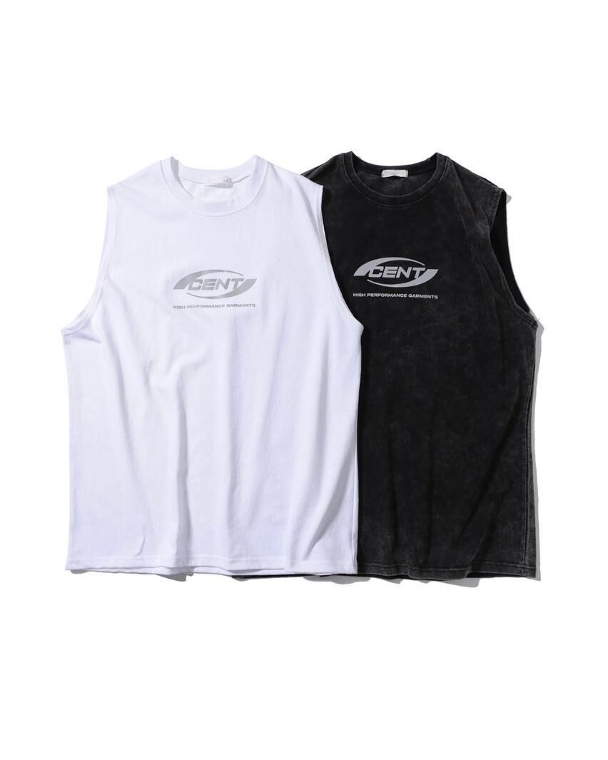 英文字背心 V1140