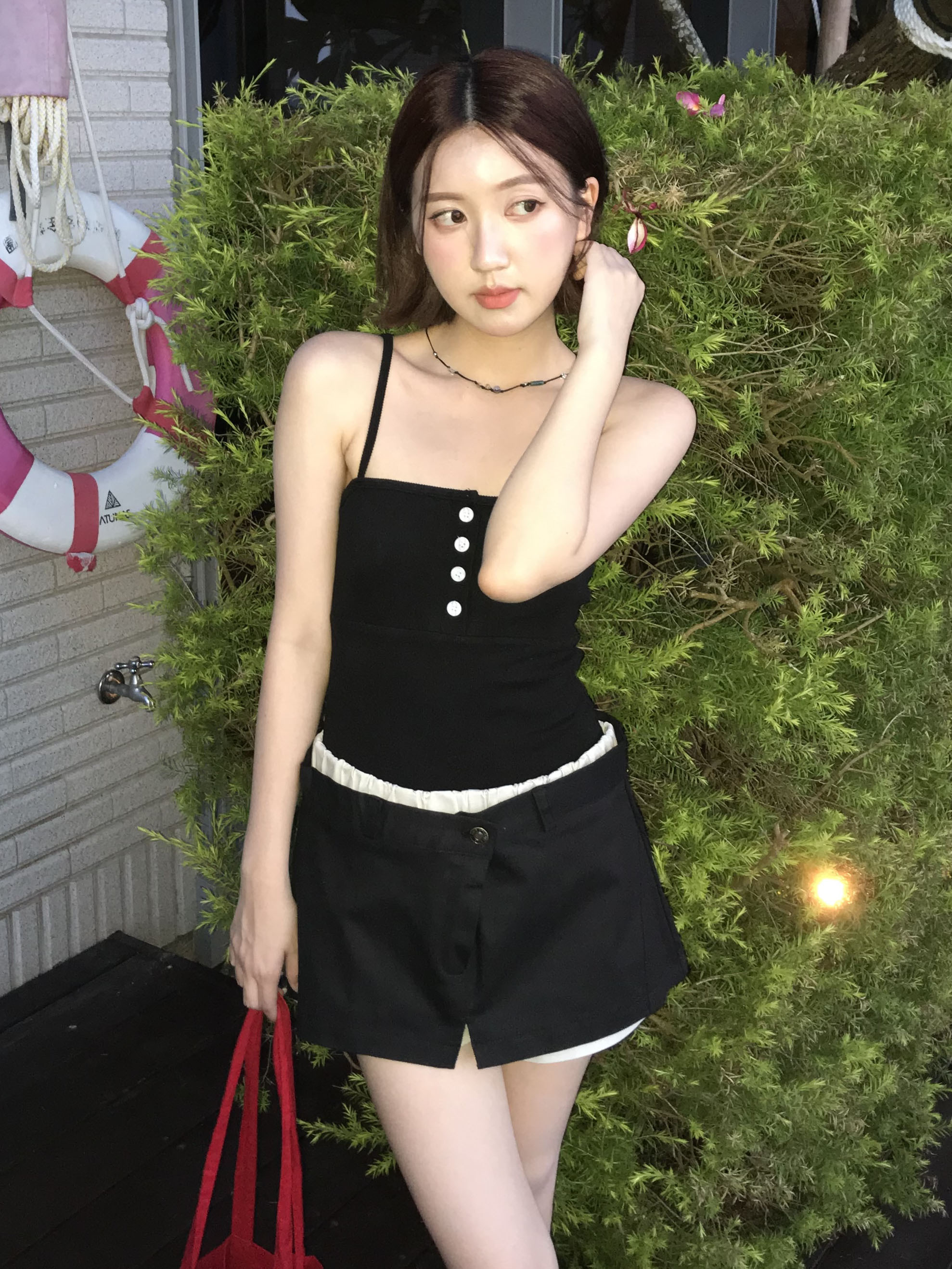 Double-Layer Wrap Pants #短褲