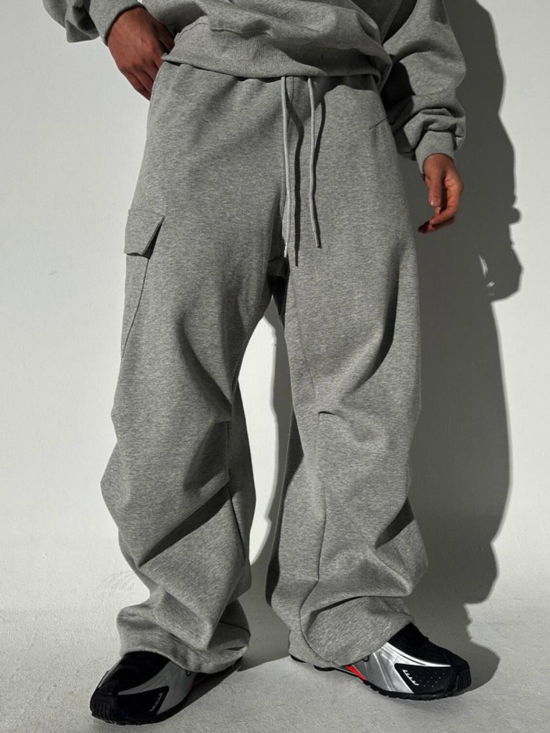 淨色工裝鬆身運動褲 WD-168P