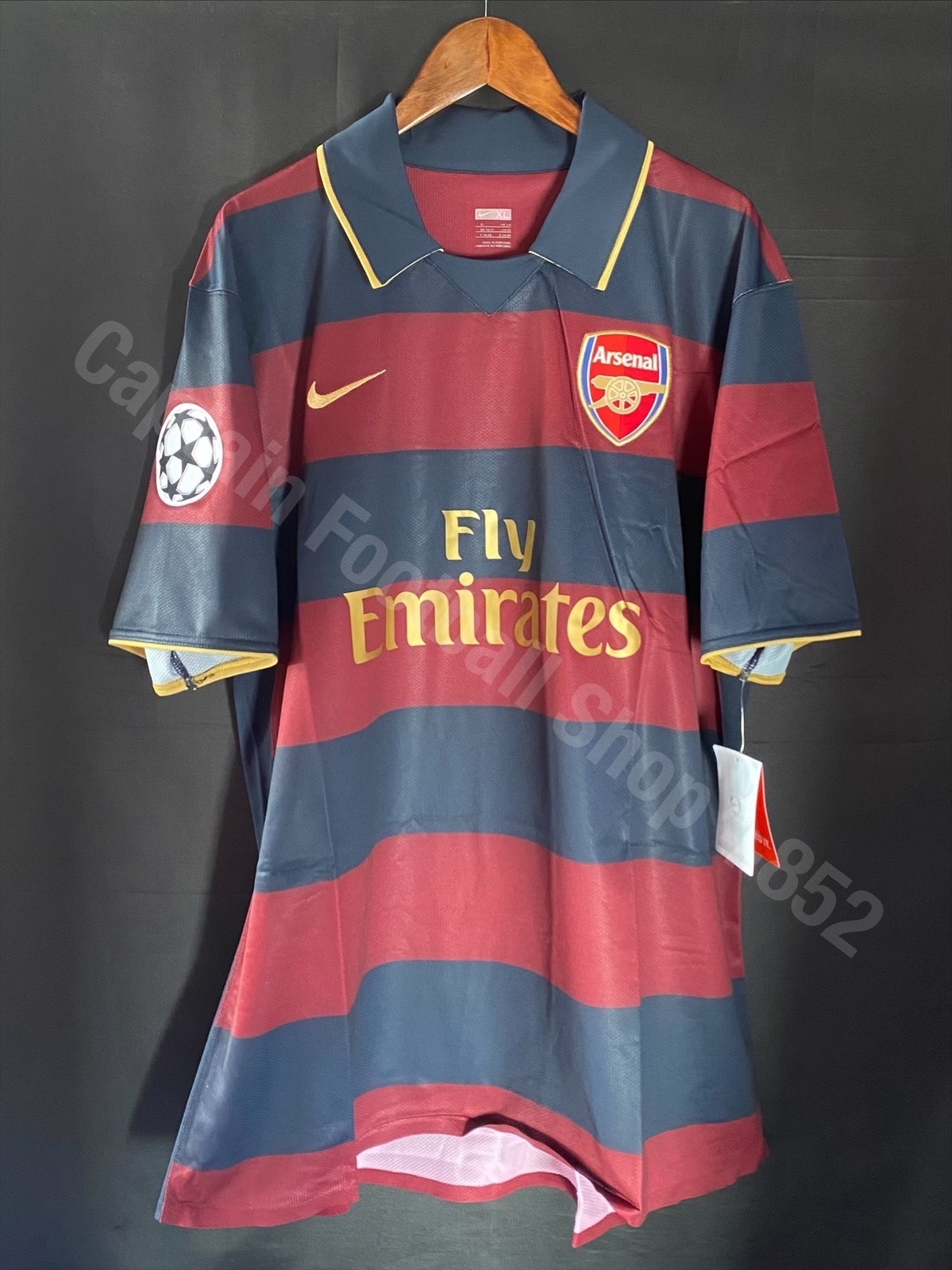 (Player Issue) Arsenal 2007-2008 UEFA Champions League Nike Third Player Issue Shirt #4 FABREGAS