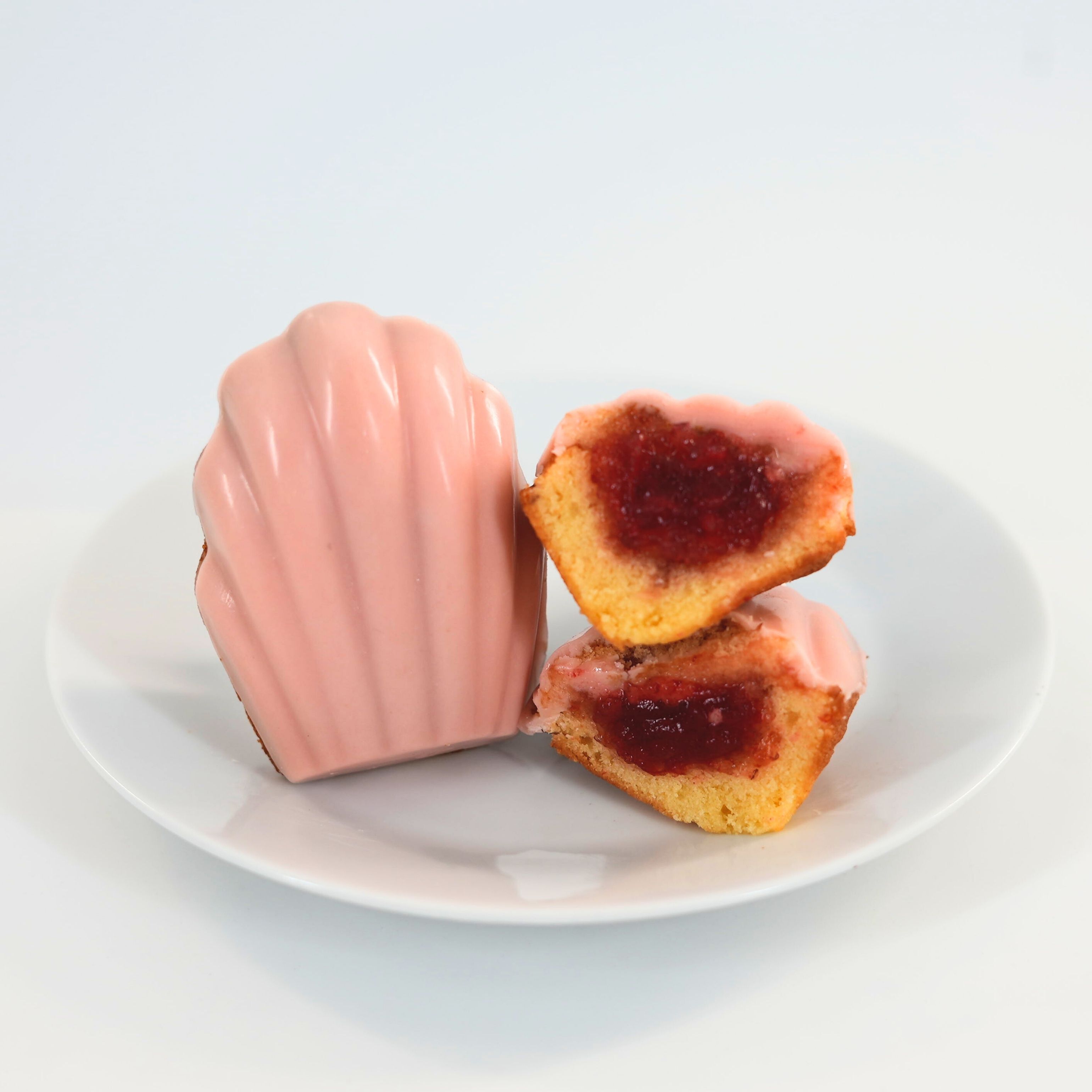 Strawberry Glazed Madeleine