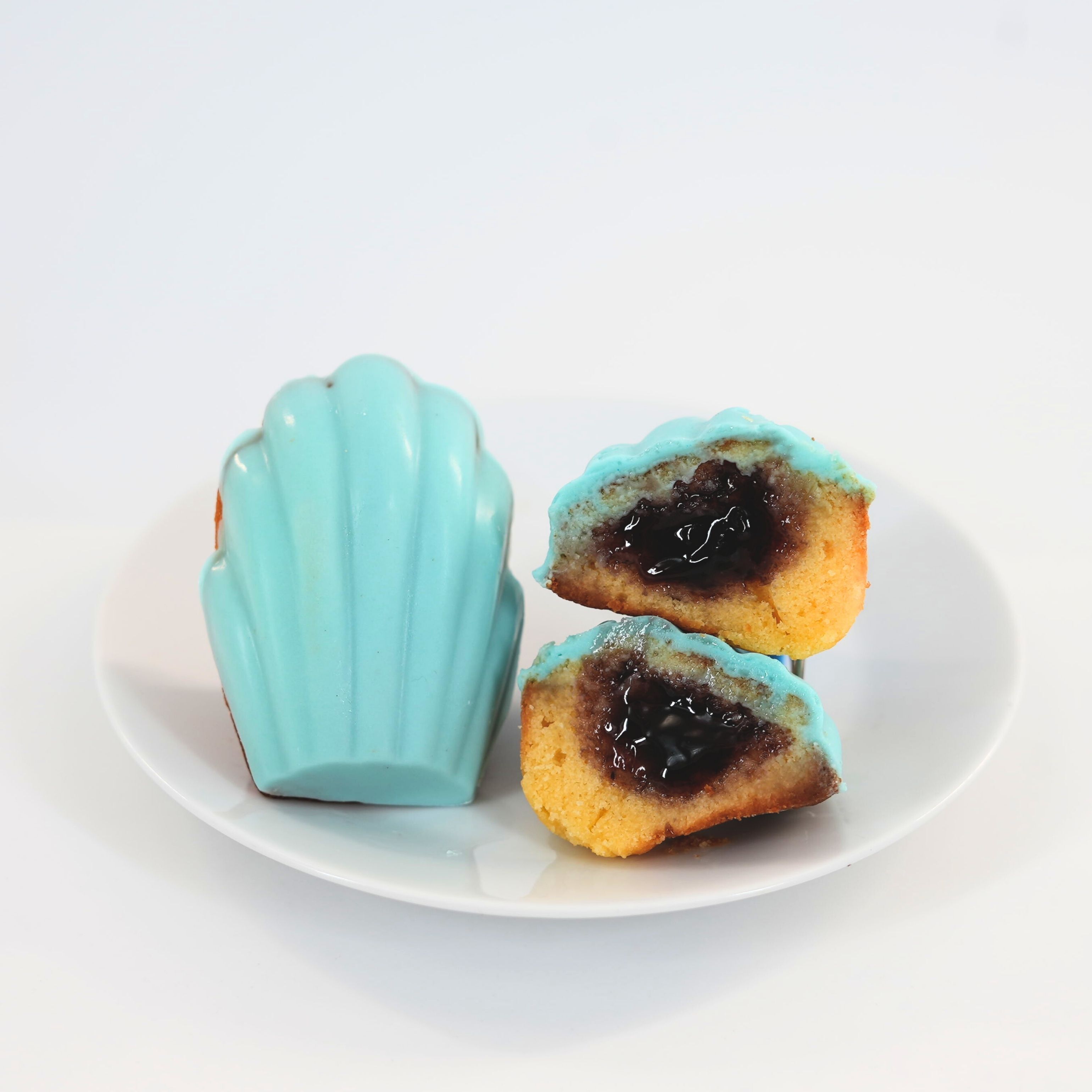 Blueberry Glazed Madeleine