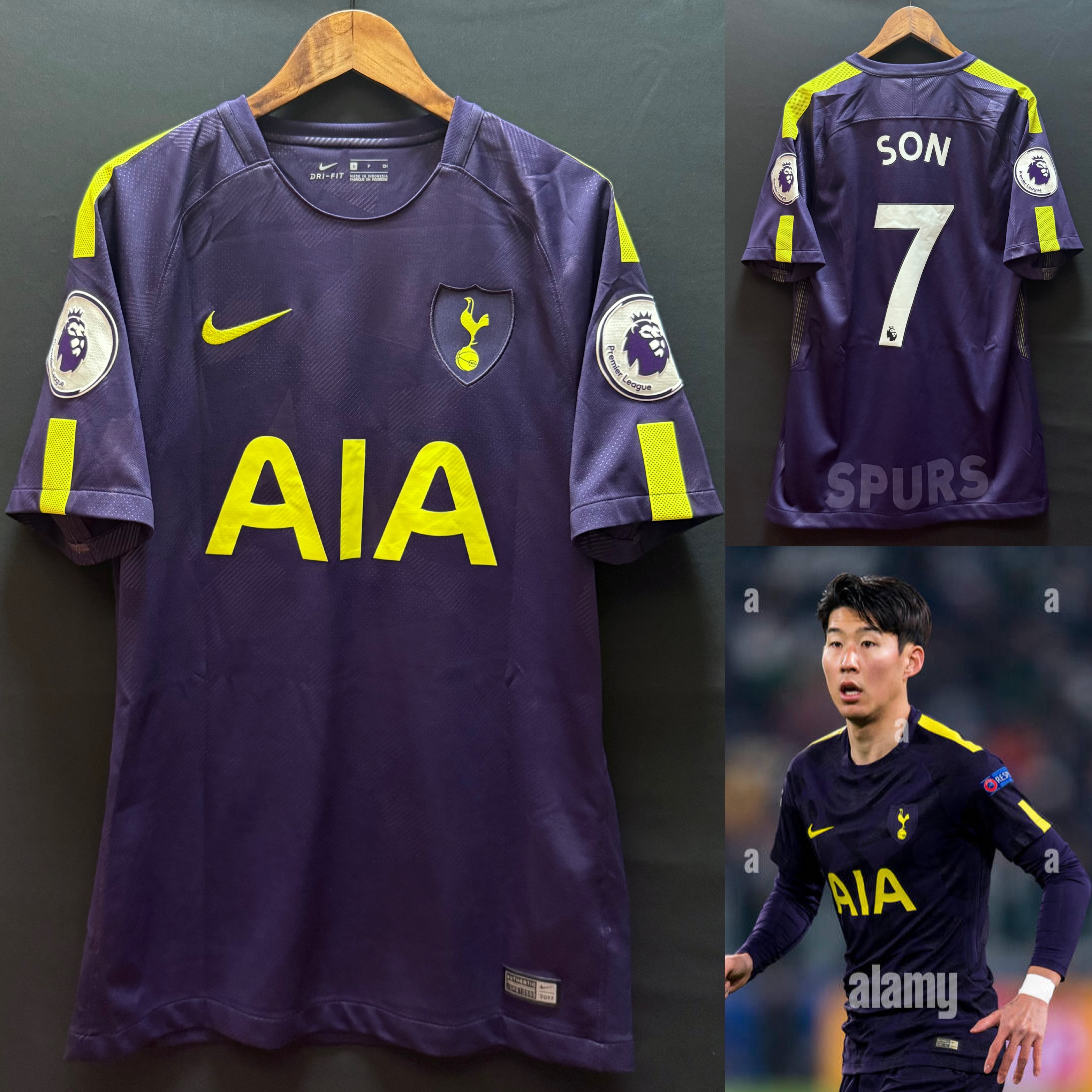 Tottenham Hotspur 2017-2018 Nike Third Shirt #7 SON