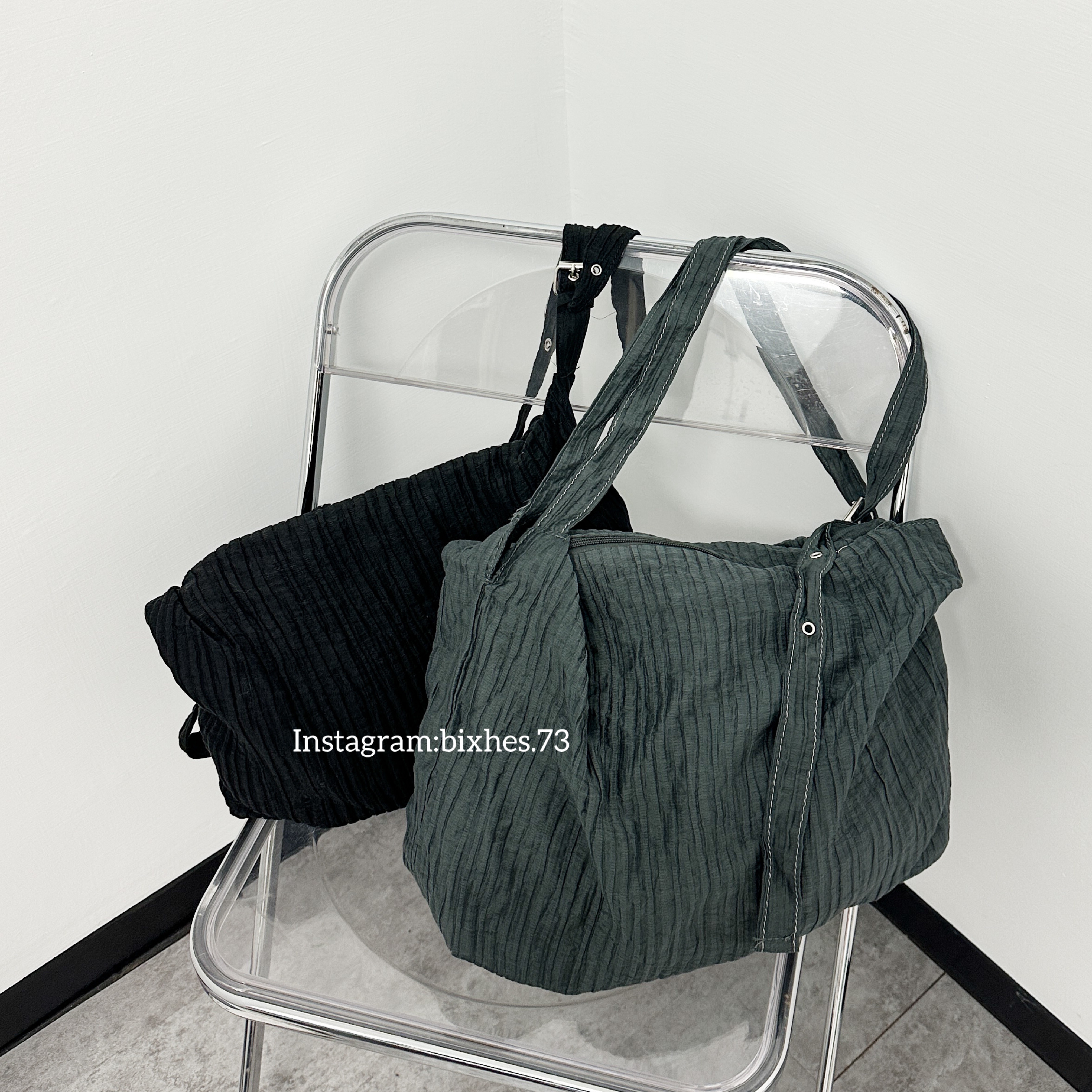 鬆弛感條紋大包(M00021)