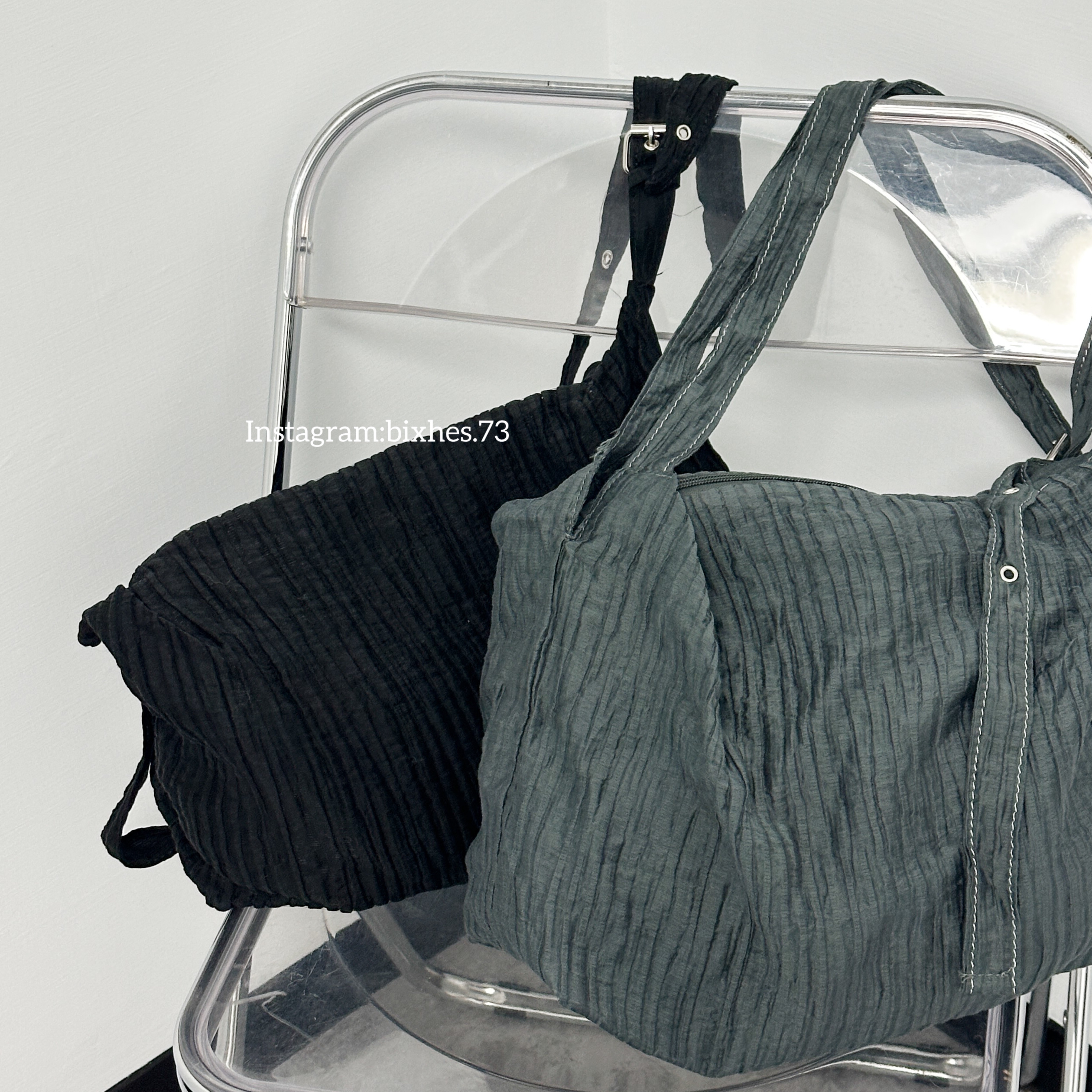 鬆弛感條紋大包(M00021)