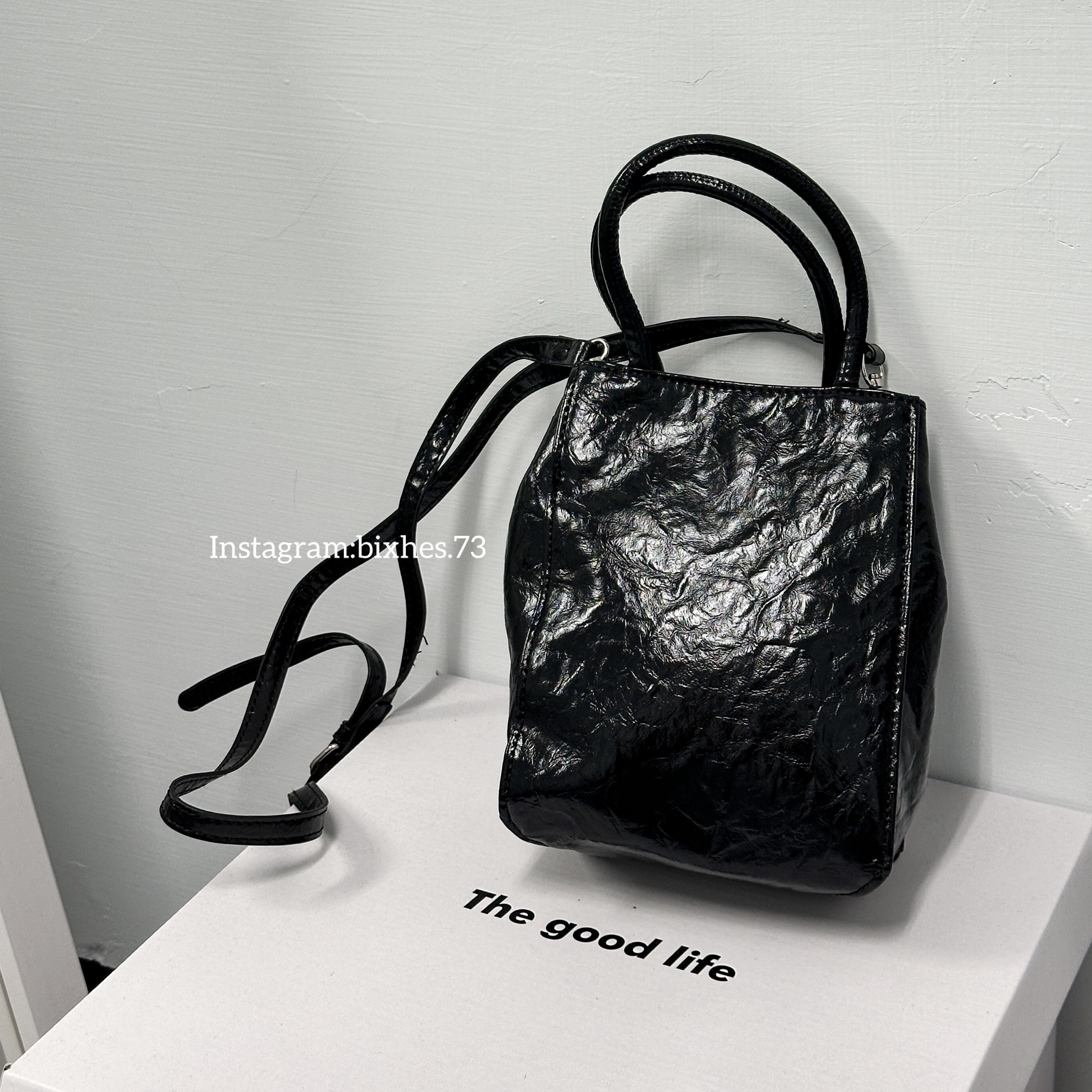 皺摺感長型小方包(M00022)