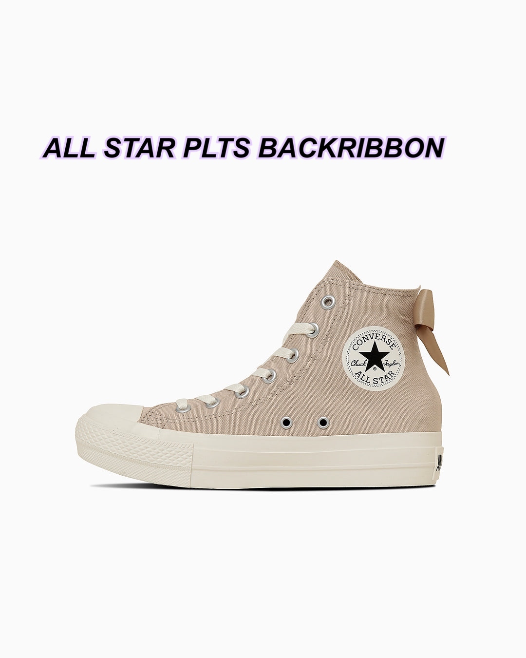 Converse 後面蝴蝶結高筒鞋/2 色