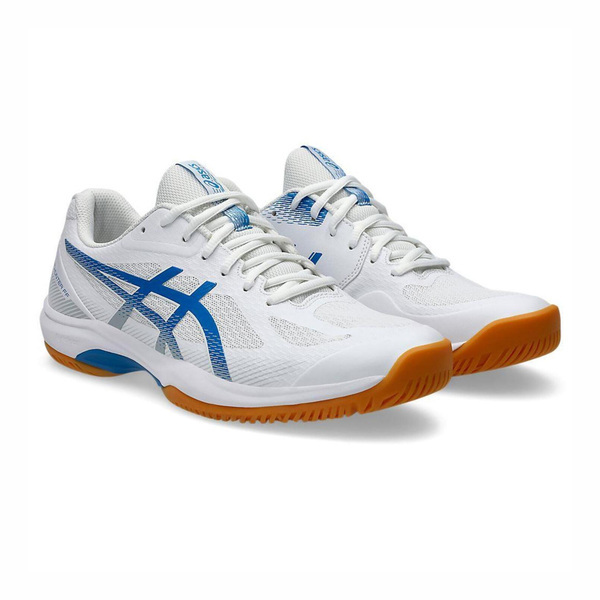 Asics Court Hunter Ff 1071A111-102 男 羽球鞋 支撐 抗扭 瞬移 白 藍