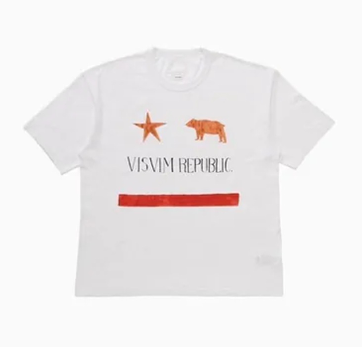 LAST STOCK: VISVIM 2025 A/W JUMBO TEE S/S REPUBLIC - PRE ORDER ITEM (預訂中)