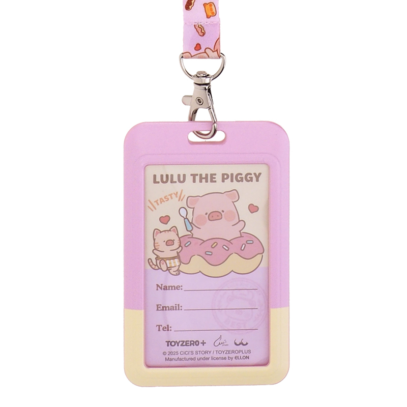 Lulu The Piggy 証件套連頸繩 LU-7752-1