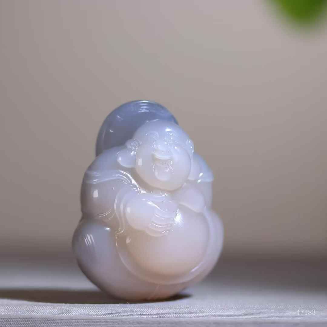 72077 和田玉霓彩團佛玉生春