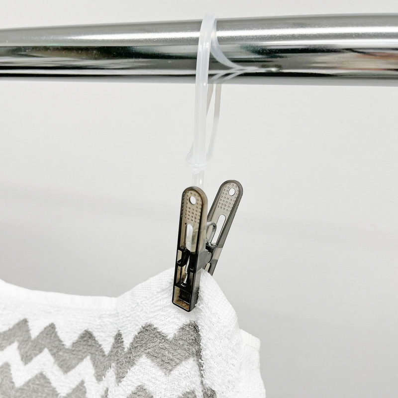 晾衣夾/8入 透明、灰