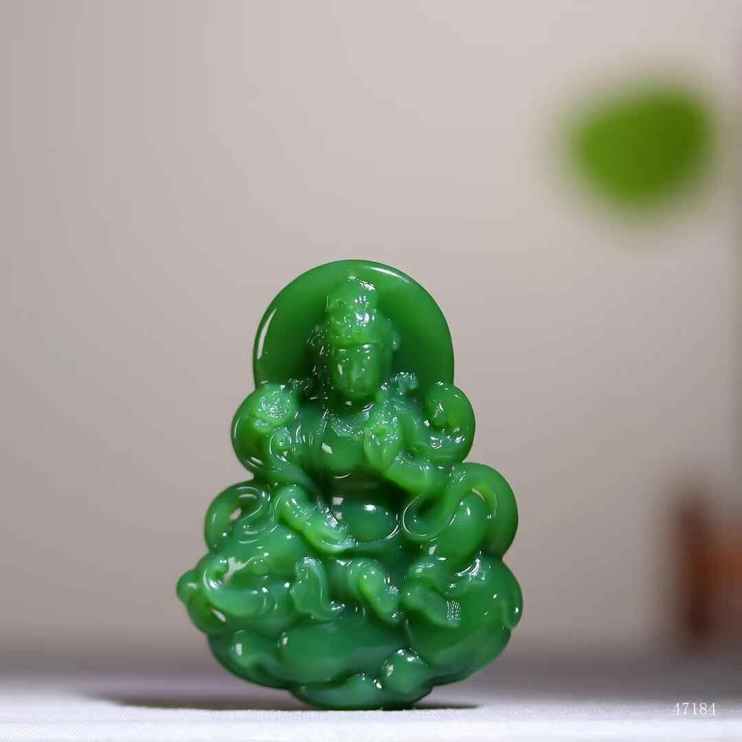 72078 和田玉普賢如意寶相