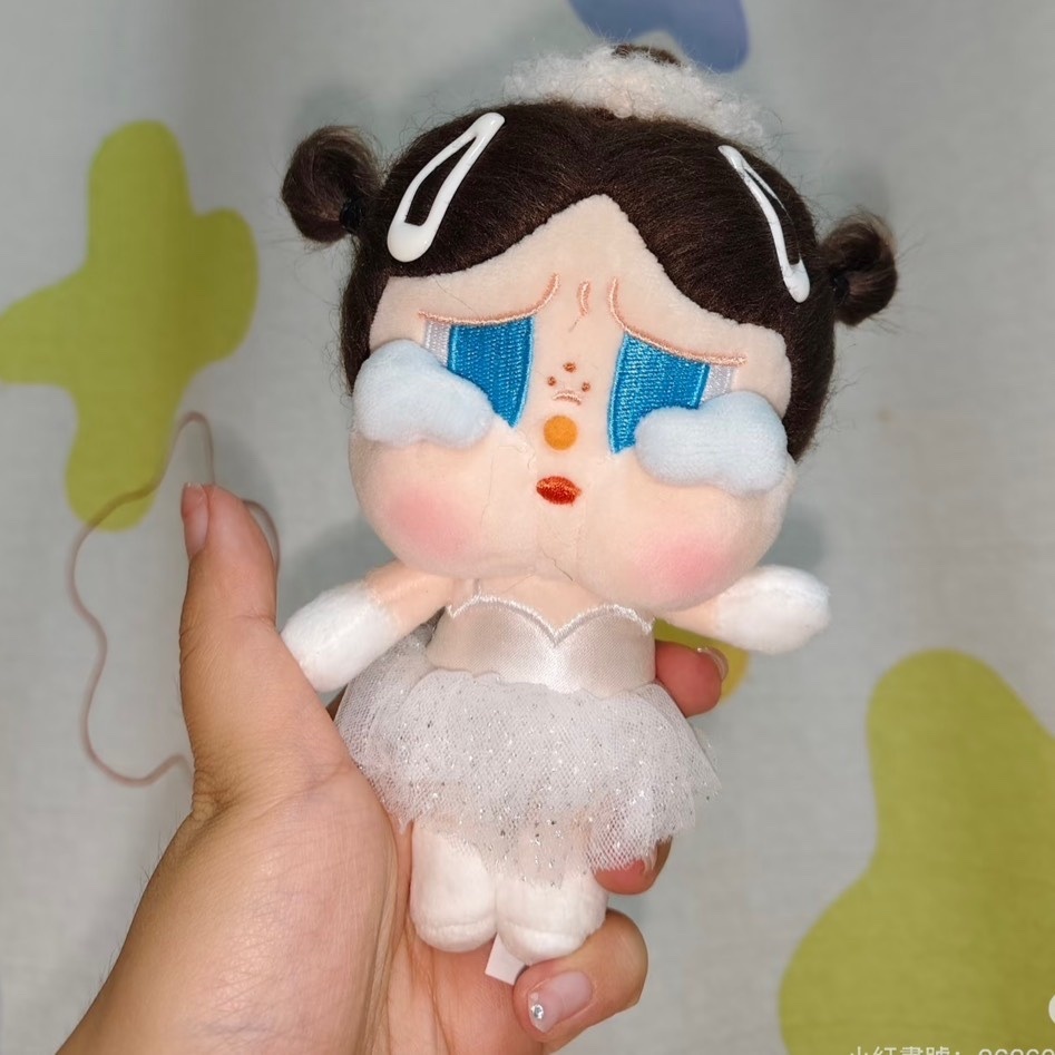 POP MART 泡泡瑪特 POPMART CRYBABY 哭娃 SHINY SHINY 毛絨吊飾 夢幻白紗芭蕾舞者 吊卡 公仔