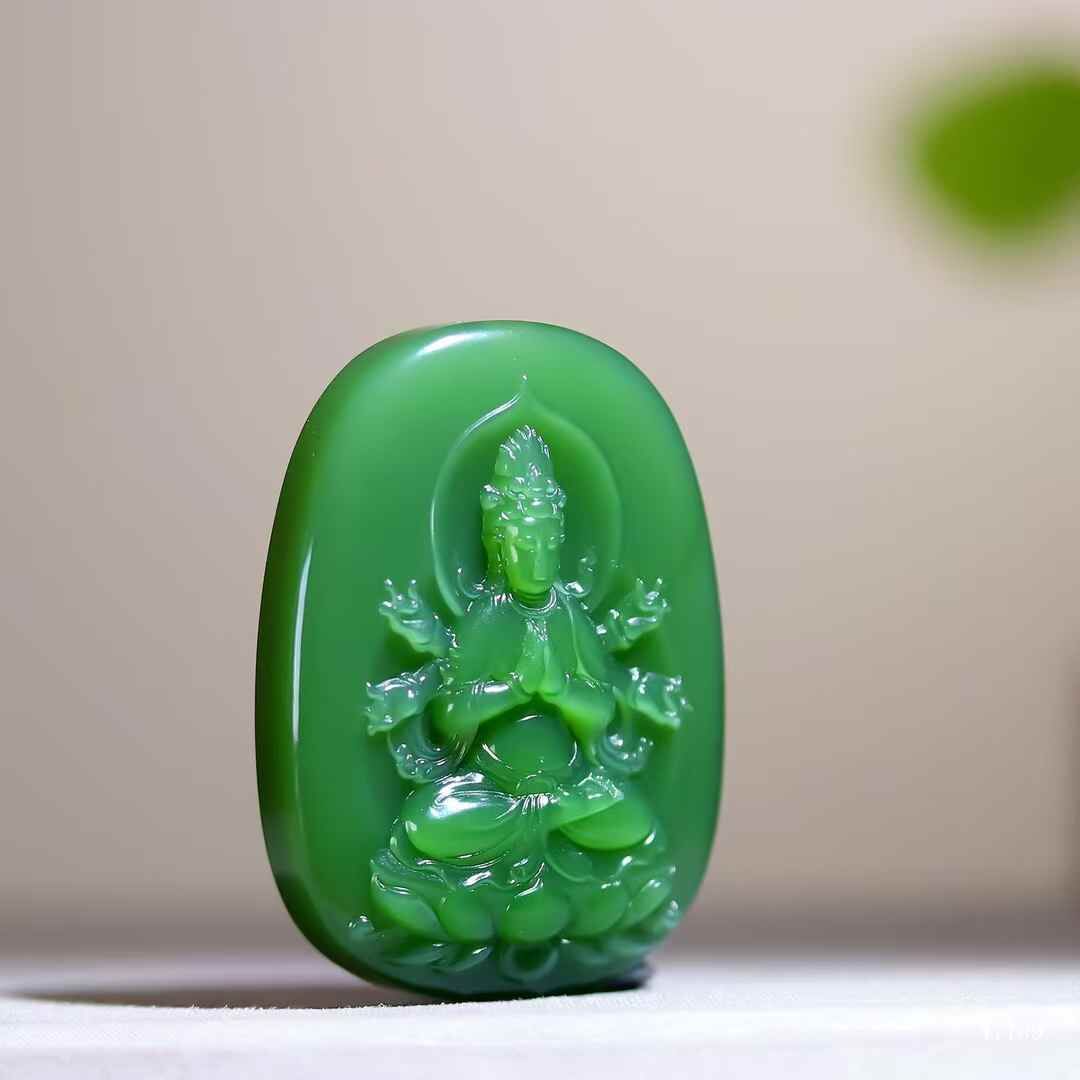 72079 和田玉千手觀音