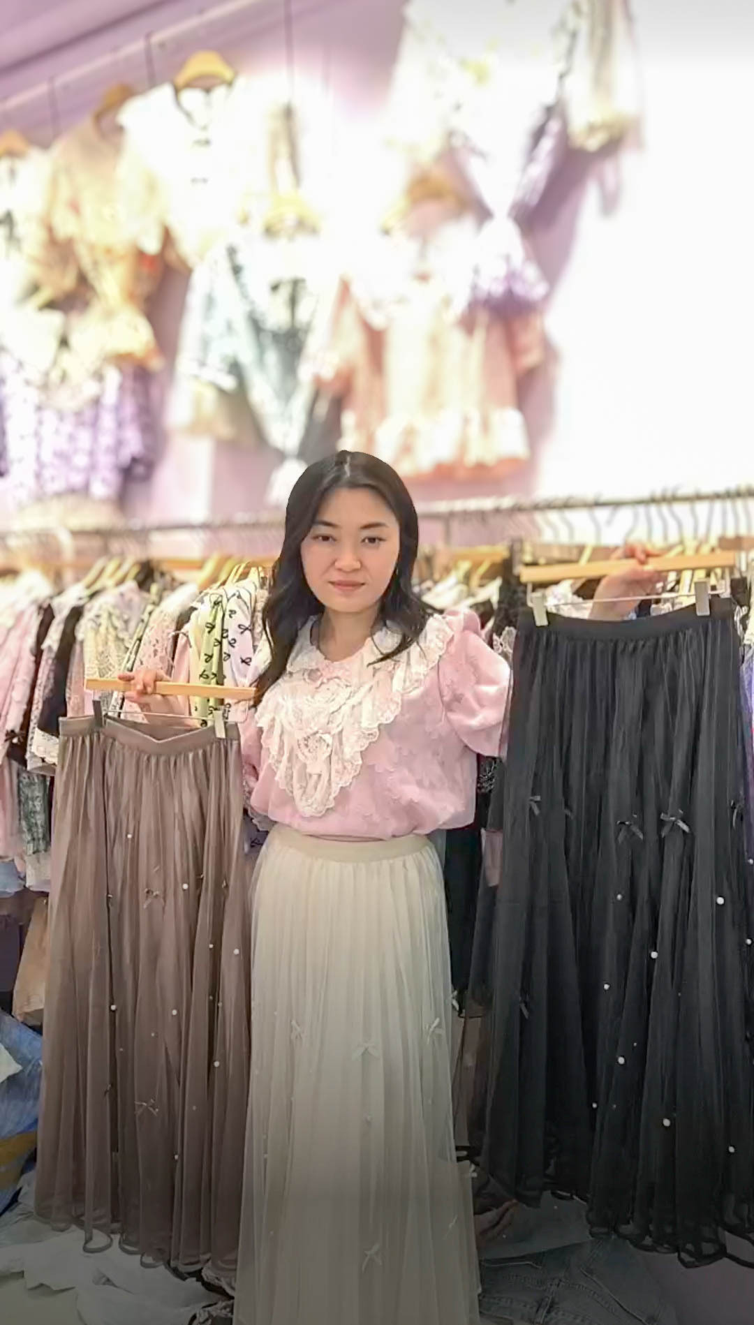🥰PM_K9826  ▶️蝴蝶結雪紡長裙 👉W:cm H:cm L:cm👈
